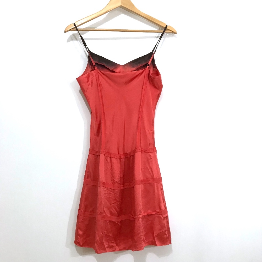 American Retro Ombre Silk Slip Dress - Picture 5 of 8